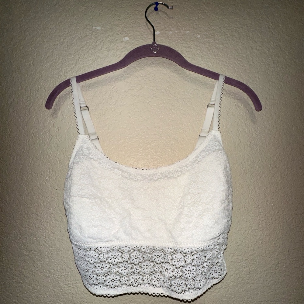 White Crop Bra Top